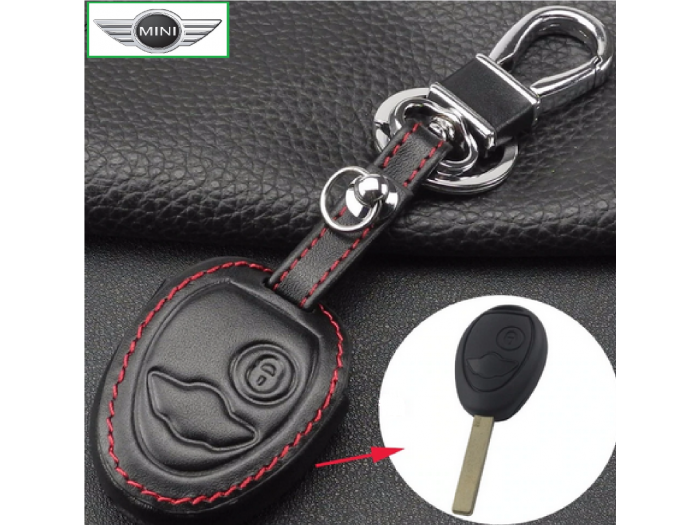 Кожено калъфче-ключодържател за автомобилен ключ MINI COOPER и BMW
